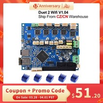 복제 듀엣 2 와이파이 v1.04 업그레이드 32비트 제어 보드 Duet2 와이파이 32비트 마더보드 cnc 기계용 3d 프린터 부품 ender 3 pro, 협력사, 5.0인치 모든 키트
