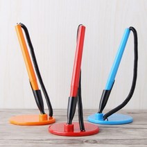 접착식 분실예방 스탠드 스마일 볼펜 은행 책상 관공서 신기한 부착식 접수대