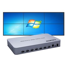 홈캠거치대 4K 비디오 월 컨트롤러 2x3 3x2 HDMI 6 출력 디스플레이 멀티 스크린 스티칭 프로세서 스위처, 04 With US Plug