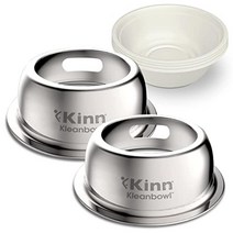 Kinn Kleanbowl 일회용 개 사료 그릇 473.2ml(16온스) (50개 팩) - 프레임 시스템 리필 퇴비화 가능한 고양이 반려동물 먹이를 위한 누출 방지 424706, 24 oz (3 cups), Frames (2 Pack)