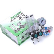 산소 유량계 업그레이드 아르곤 유량계 이중 튜브 0-25MPa 압력 조절기 게이지 용접 Mig 품질 플라스틱 및, 한개옵션0
