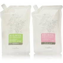 나프라 리라베일 CMC 샴푸 1000ml & 헤어 마스크 1000g 세트 【리필】 napla 80135, one option, one option