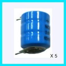 니카드 백업용 배터리 3.6V 60mAh (1:1핀) 충전지 건전지, 5개, 5개, 1개