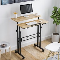 높이조절 스탠드 스탠딩 철제 책상, 쿠키