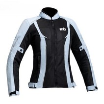 Poomihouse 오토바이 여성 프리미엄 자켓 여름 메쉬 통기성 레이싱 전문 보호대, M, SJW-06 AIR 그레이 블루