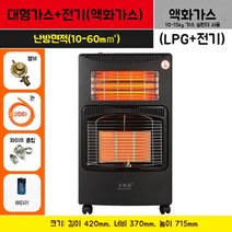 도시 부탄 LPG 가스 난로 실내 사무실 가정용 천연가스 매장 업소용 난방기, 03.LPG+전기 (대형)