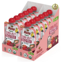 라이브잇 홀레 지브라 비트 프루트 퓨레 & 베지 주스 어린이 스무디 100g, 사과 + 바나나 + 비트쥬스, 84개입