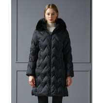 22FW [PREMIUM] 블랙 폭스퍼 구스다운 점퍼 DNJU2D854BK