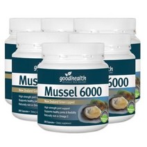 GOODHEALTH MUSSEL 6000mg 300캡슐 6통 1세트 굿헬스 푸른입홍합