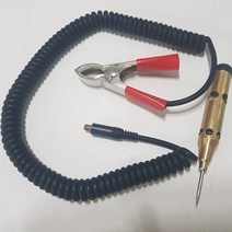 배선테스터 자동차전압 차량 오토바이 전류체크 검전기 측정공구 집게형 바늘형 FARM-B24 LED 전기테스트