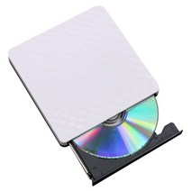 외장 씨디롬 cd리더기 블루레이odd 노트북 cd롬 cd룸 외장odd usb 3.0 슬림 외부 dvd rw 라이터 드라이브 버너 리더 플레이어 광학 드라이브 pc dvd 버너, 하얀색