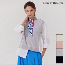 크레송 쥬얼버튼 텍스쳐블록 블라우스 CRSTBL001-22A