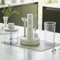 [빠른무료배송]베네플러스 3in1 무선 핸드블렌더 세트, 화이트