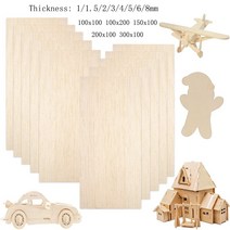 목모보드 경량 공예 보드 모델 장난감 건축 조각 수공예 DIY 목재 칩 발사 판자 두께 18mm 5 개 10 20, 없음, 100x100x5mm 5pcs