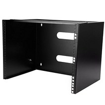 StarTech.com 스틸 랙 마운트 브래킷 (19 인치 8U 깊이 12 인치) 네트워크 랙 마운트 장비 지원 WALLMOUNT8