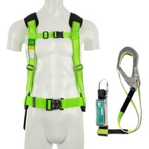 (HMT-01W-F)해밀텍 상체식 원터치 ST훅 웨빙죔줄 / 산업용 안전벨트 / 안전대