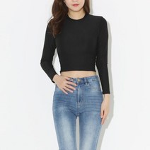 +[복스마켓]+_걸크러쉬 긴팔 크롭티 SD-220301 라운드넥셔츠 셔츠 디자인셔츠+[BOKS]+