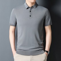 Luspirez 남성 반팔 기본 카라 니트티
