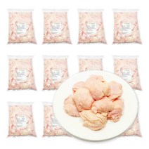[도매] 닭껍질 20팩 대용량 업소용 국내산 가슴살 부위 닭껍데기 튀김, 1kg