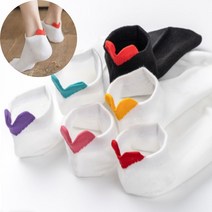 라라마트 심쿵양말 사랑스러운 하트 발목양말 뒷꿈치 포인트 양말 10족
