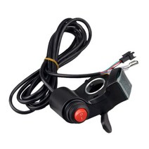 컨트롤러 스로틀 겸용 전동 경량 블랙 12V-84V 전기 스쿠터 자전거 스로틀 그립 핸들 바 LED 디지털 미터, 01 Black, 한개옵션1