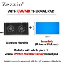 zezzio ib-v60b 그래픽 카드 백플레인 라디에이터 rtx3090 3080 3070 비디오 메모리 라디에이터 mine 카드 dual 4pin pwm 팬 냉각, 라디에이터 6w 1.0
