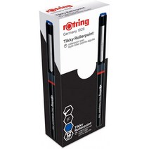 ROTRING TIKKY ROLLERPOINT 펜 FINE – 파란색(12정), 단일옵션