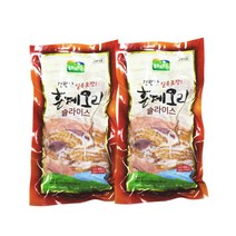 해다온 훈제오리 슬라이스 400gX2팩, 400g, 2개