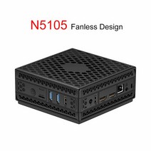 베어본 셀러론 미니 PC 포켓 컴퓨터 쿼드코어 N5105 팬리스 N5095, 16G RAM 512G SSD, UK
