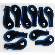 PU소재 아이언커버10개 세트, 레드