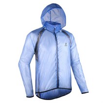 ARSUXEO 남성 여성 사이클링 레인 자켓 보관 가방 초경량 압축 통기성 야외 스포츠 승마 자전거 비옷, XXL, 파란색