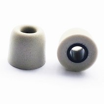 버즈 프로 이어캡 이어팁 소음 차단 메모리 폼 이어 팁 5mm t400 form tip for in ear 이어폰 earbud for t2 t3 v30 v80 as10 x6, m, 회색