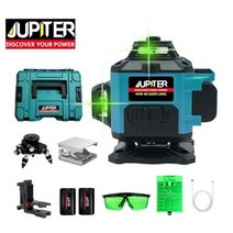 주피터 그린레이저 세트 JL-4DP 레이저레벨 4D 레벨기 수평 수직 바닥선 추가 방수 미니 삼각대