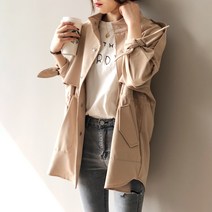 패스타임 여성 야상 점퍼 봄 가을 간절기 사파리 자켓 루즈핏 윈드 브레이커 바람막이 아우터