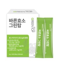 바른효소 그린탑 30일분, 30포 1개