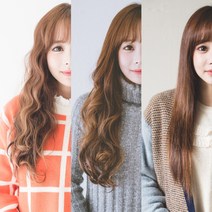 에스홀릭 S컬 웨이브 스트레이트 히피펌 붙임머리가발, 1개, 웨이브+초코브라운+S사이즈
