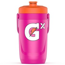 게토레이 Gatorade Gx 퍼포먼스 저그 1.9L(64온스) 누출 방지 미끄럼 그립 운동 선수에게 적합 [미국 직배송], Gx Jug, Neon Pink