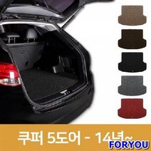ForU445 자동차 카매트 트렁크 코일 매트 미니 쿠퍼 도어 차량코일차매트 차박용매트, 레드
