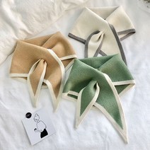 패션 나들이 목 감싸개 목도리 베이지 데일리 머플러 코디