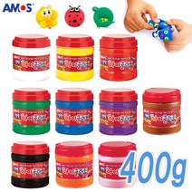 대용량 아이클레이(400g)-낱색 탱탱클레이 점토 미술 공예 만들기 요술점토 방과후수업, 노랑색