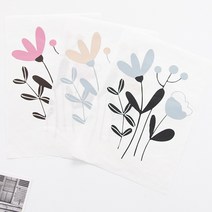 종이전사지) 멀티 플라워 3color Z0515 (8219523), 핑크