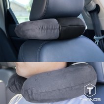 타노스 스웨이드 메모리폼 U자형 메쉬 목베게, 그레이, 1개