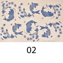 도자기전사지 전사지 제작 꽃무늬 도자기 점토 전송 용지 DIY 수공예품 Underglaze 컬러 플라워 패턴 데칼, 02 02