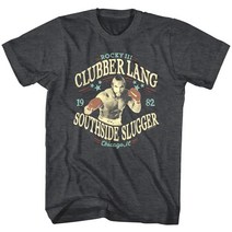 빈티지 영화 락앤프린트 레터링 라운드 티셔츠 로키 발보아 III 클럽ber 라ng 사우스사이드 Slugger 남성 T 셔츠 Mr Baracas 파이트