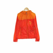 코오롱스포츠 레드 체크 바람막이 여자 5573