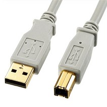 산와 USB AB DAC 신디사이저 오디오 인터페이스 컴퓨터 노트북 음향기기 외장사운드카드 연결 케이블 막선, 5m, 1개
