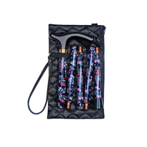 Classic Canes 클래식케인즈 접이식 지팡이 휴대용, Claret Floral