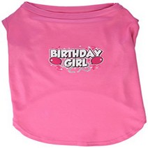Mirage Pet Products 20-Inch Birthday Girl Screen Print Shirts 3X-Large Bright Pink, 1