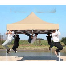 야시장 천막 행사용 접이식 캐노피 텐트 축제, 두꺼운자동락2x2카키