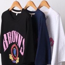 브라운스슬라브반팔티 21SD915 빅사이즈 여성